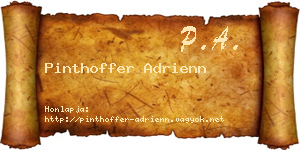 Pinthoffer Adrienn névjegykártya